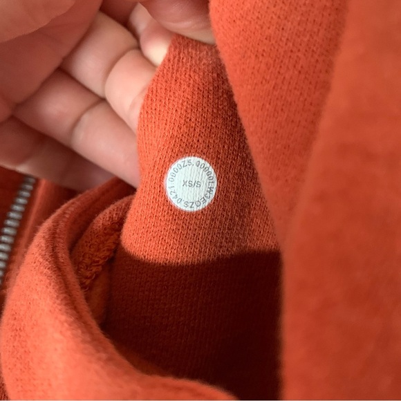 Lululemon womens orange oversized full zip hoodie XS/S - Picture 8 of 8